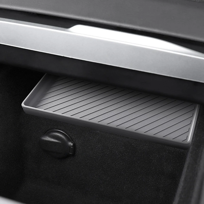 Z0C-hFor Tesla รุ่น 3 + ใหม่ Model3 Central Control ซิลิโคน Pad กล่องเก็บกลางด้านล่างซิลิโคน Pad สําหรับใหม่ Model3
