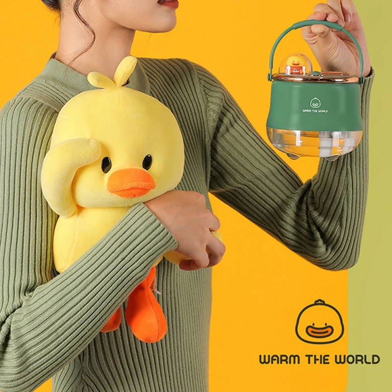 Hot Cartoon Humidifier USB Small Double Spray Large Fog Volume Bedside Atmosphere Sleeping Lamp Desktop Humidifier