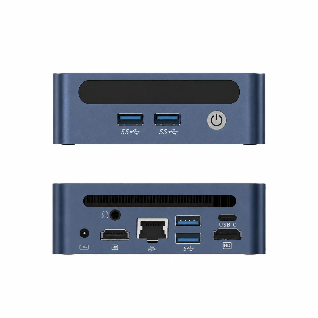 SOYO Mini PC ダークブルー キューブ型 512gb SOYO Y5 Pro Mini PC Intel Core i5‑8250U DDR4 16GB RAM 512GB SSD