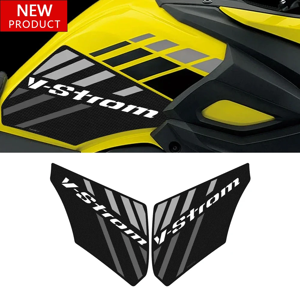 

Для Suzuki V-Strom 650 DL250 2015-2022 мотоцикла, боковая накладка на топливный бак, противоскользящая защитная наклейка из ПВХ