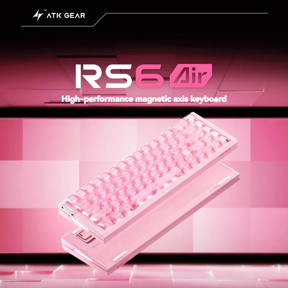 

ATK RS6 AIR Magnetic Switch Keyboard Wired 8K GASKET RGB RT 0.001mm Customised Aluminum E-sports FPS Gaming Mechanical Keyboard