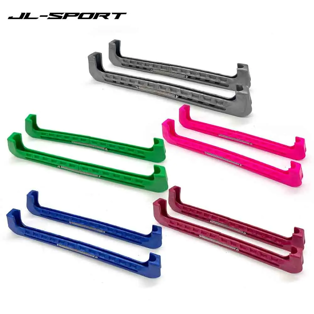 

1 Pair Adjustable Ice Hockey Figure Skate Blade Covers Ice Skate Blade Guards With Adjustable Spring For Hockey Figure Skates
