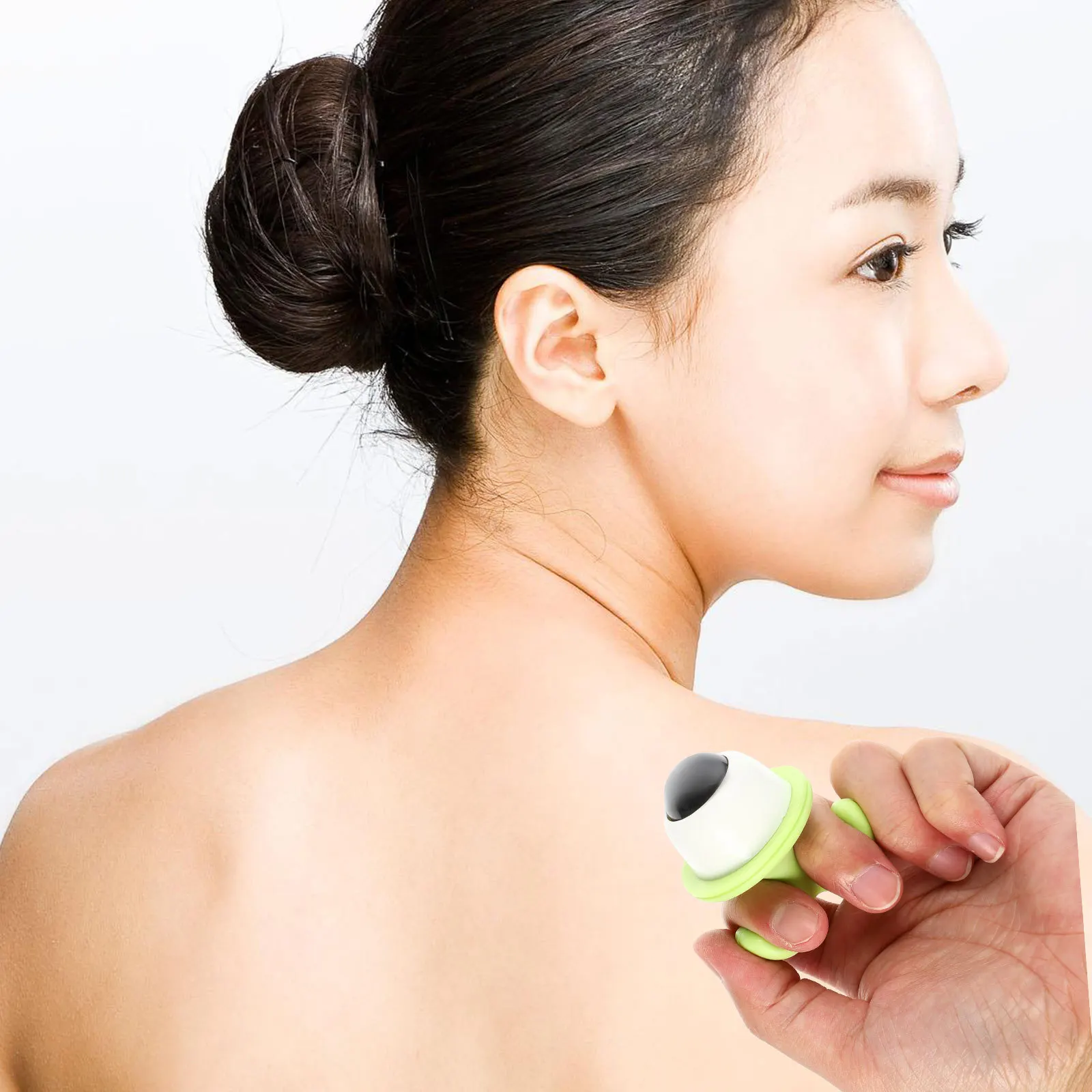 

2Pcs PP Stainless Steel Massage Ball Smooth Surface No Scratches Full Body Relaxation Portable Acupoint Massaging Device