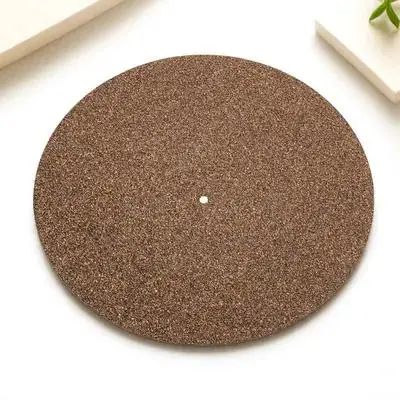 Cork Record Mat Vinyl Player Accessory Pad Records Made Protective Placemats Rubber Slipmats for Turntable