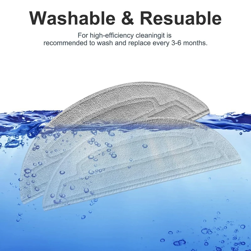 قطع غيار قطع غيار ممسحة لروبوروك ، مكنسة كهربائية روبوت ، وسادات ممسحة ، S8 Maxv Ultra ، S8 Max Ultra ، 6