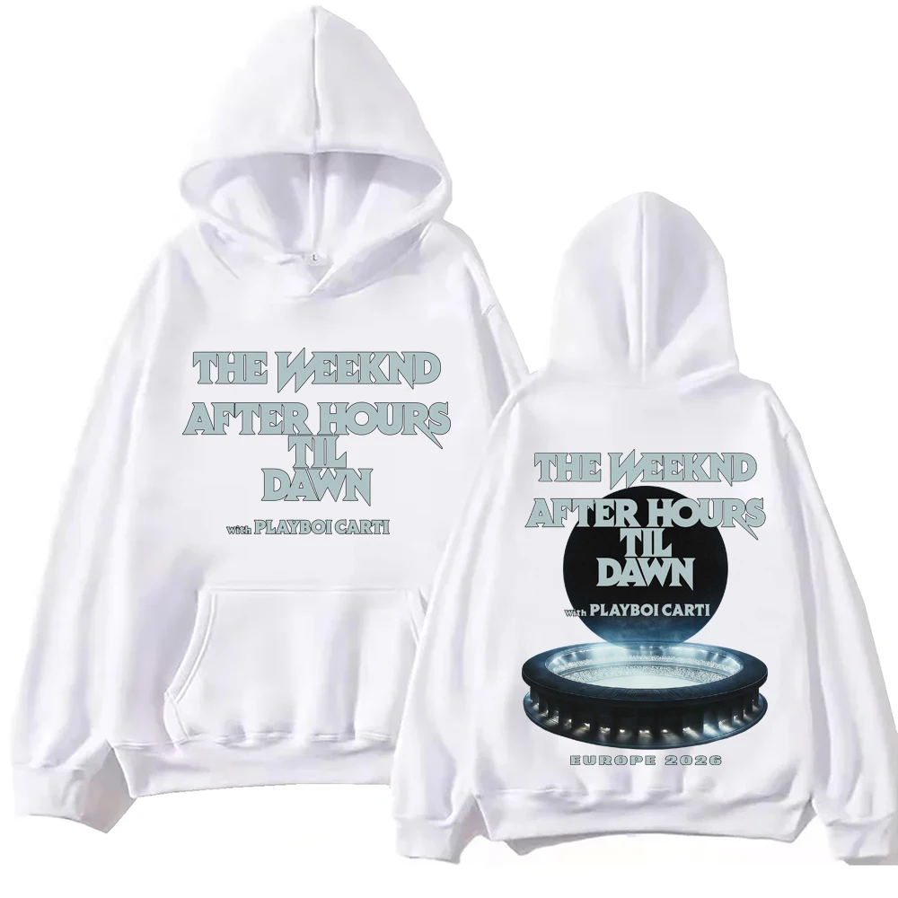 THE WEEKND After Hours Til Dawn Europe Tour 2026 Hoodie Harajuku Long Sleeve Pullover Tops Sweatshirt Gift