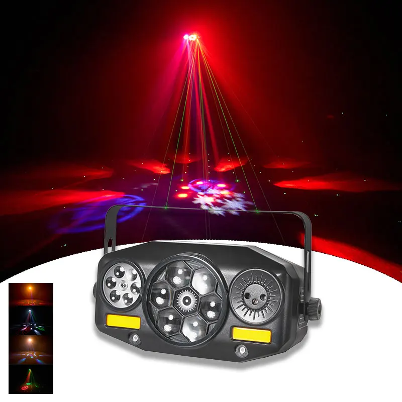 60W RGBW Bee Eye Beam Laser Stage Light DMX512 Sound Remote Auto Master-Slave Control For Party Disco KTV Bar Wedding