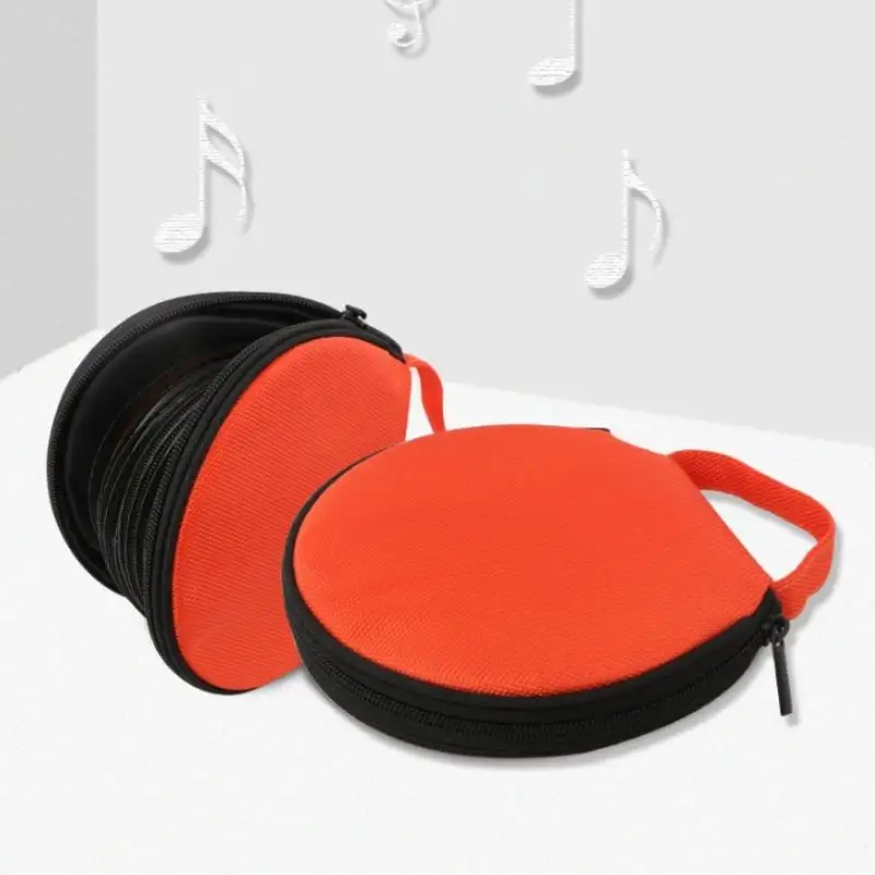（Summer4）Portable CD DVD Storage Case 20 Capacity Dual Use Oxford Cloth Round Holder With Zipper For Home Car - view 3