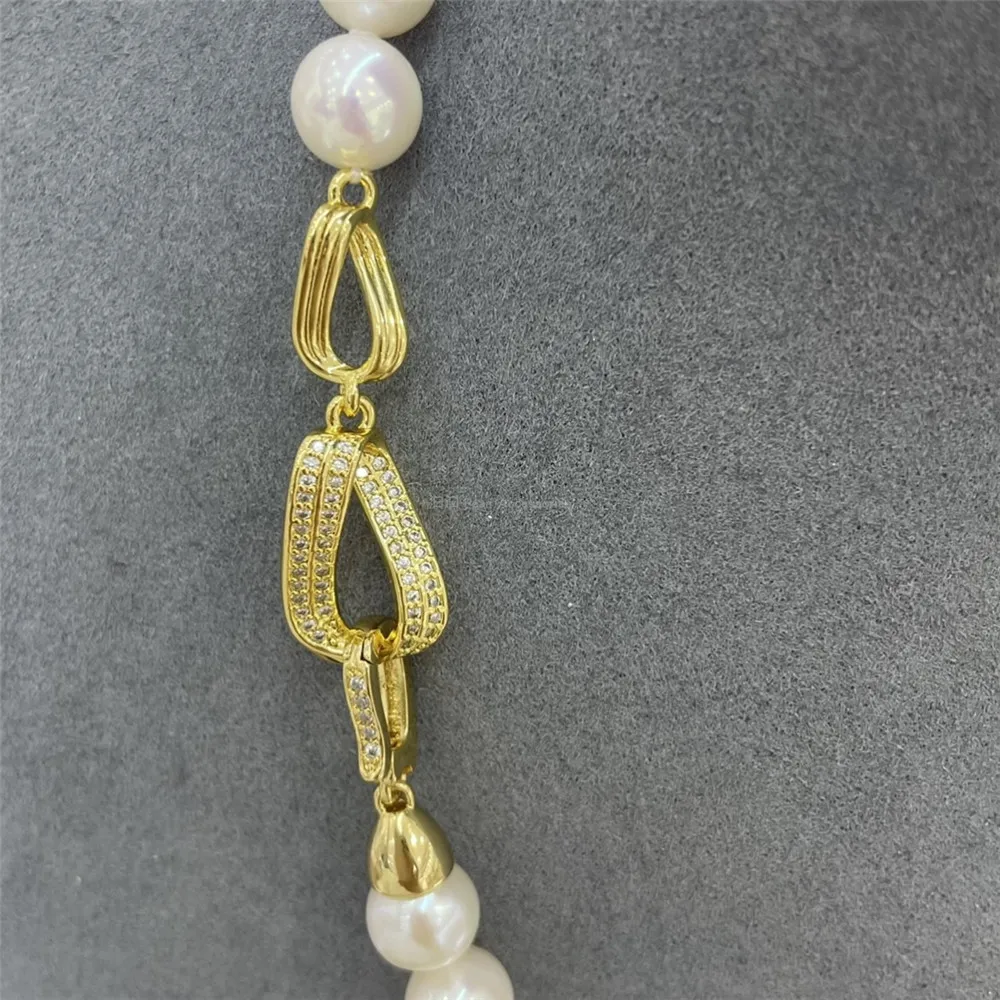 

DIY Pearl Clasps & Hooks Handmade Accessories Infinite Wave Extended Buckle Necklace Bracelet Copper Plated 18K Gold V132