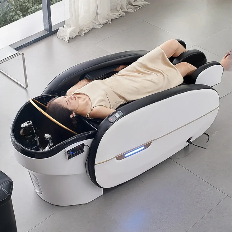 Multifunctional luxury full-automatic first-class space capsule intelligent electric massage shampoo bed