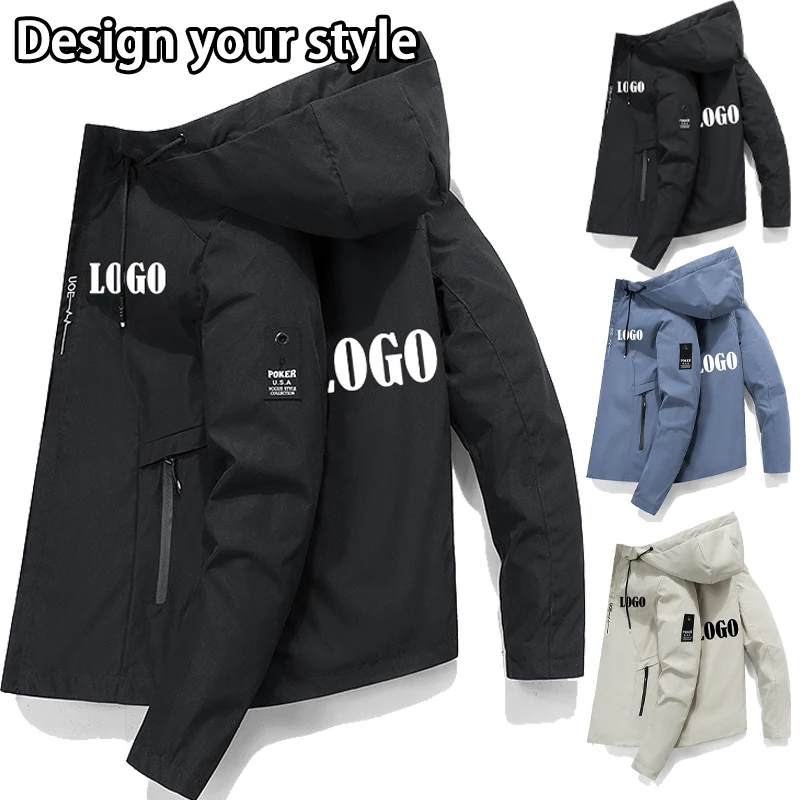 

Customized Fashion Men Personality Printing Hoodies Hoodie Sweatshirts Autumn Winter Spring Edition Fleece Zipper Jackets