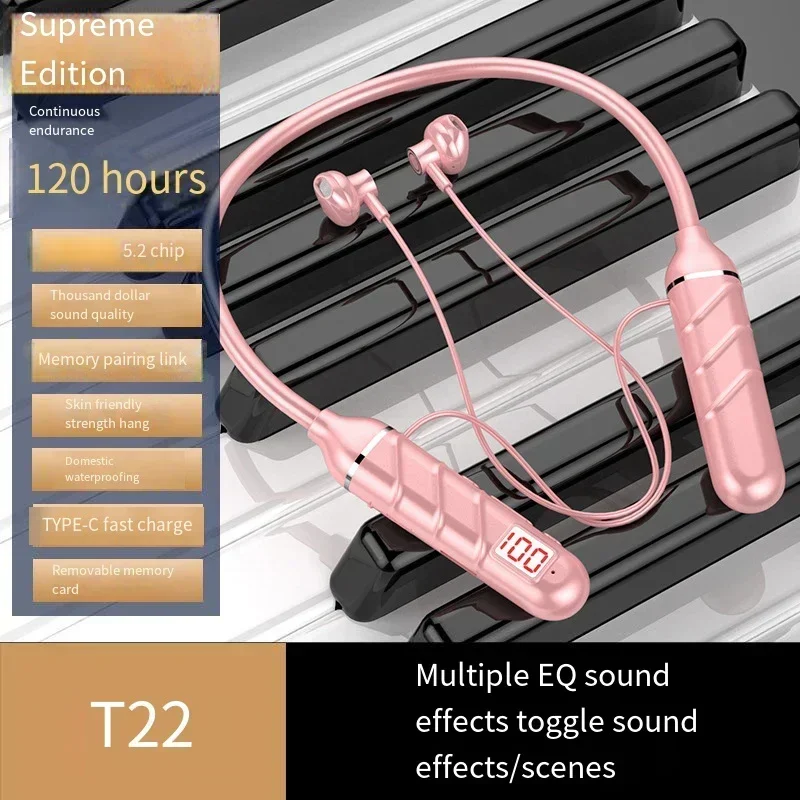 High Quality Long Lasting Headset Earphone Parts Replacement Sound Wireless With True Stereo Binaural Neckband