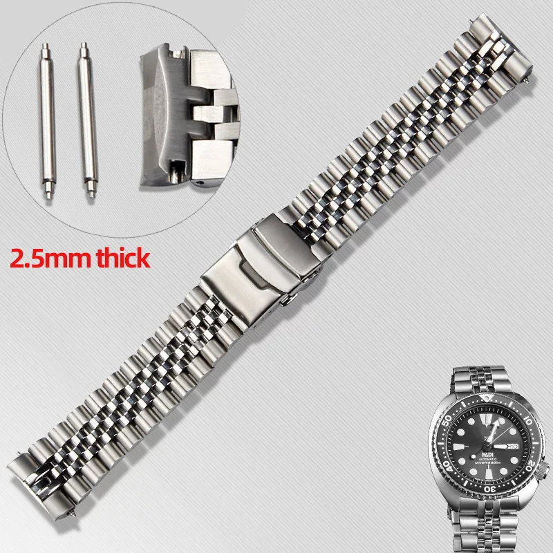 22mm For Seiko Abalone Turtles Prospex SRPA21 SRP777 SRPC25 SRP773 SRP775 SRP779 Solid Stainless Watch Band metal Strap Bracelet