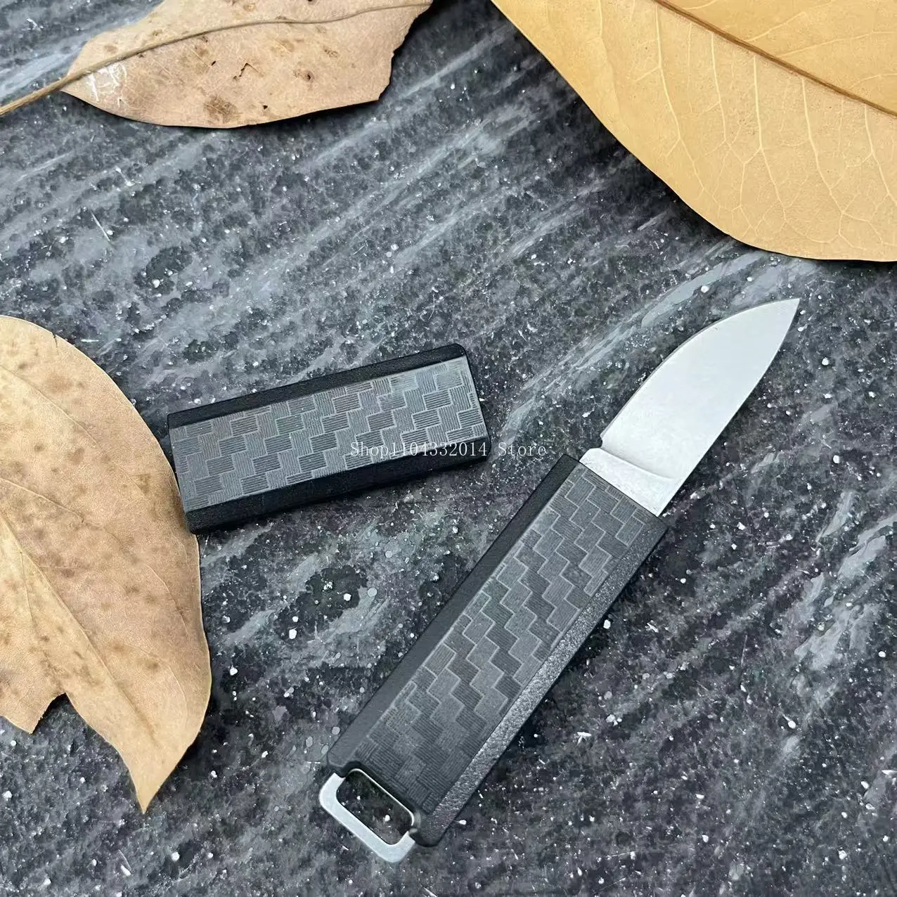 

2425 EDC Climbing Utility Fixed Knife Portable Small Outdoor Straight Knife High Hardness 8Cr13Mov Blade Camping Fishing Picnic