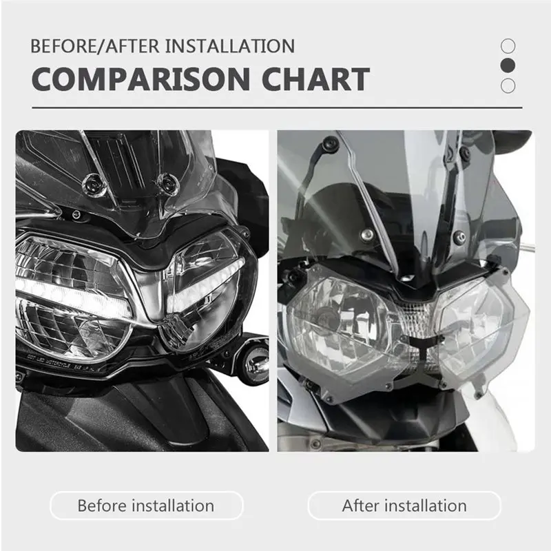 Motorcycle Headlight Protector Headlight Guard Light Cover For Tiger 800 XC XCX XCA XR XRT XRX 11-18 1200 Explorer 1215-boom