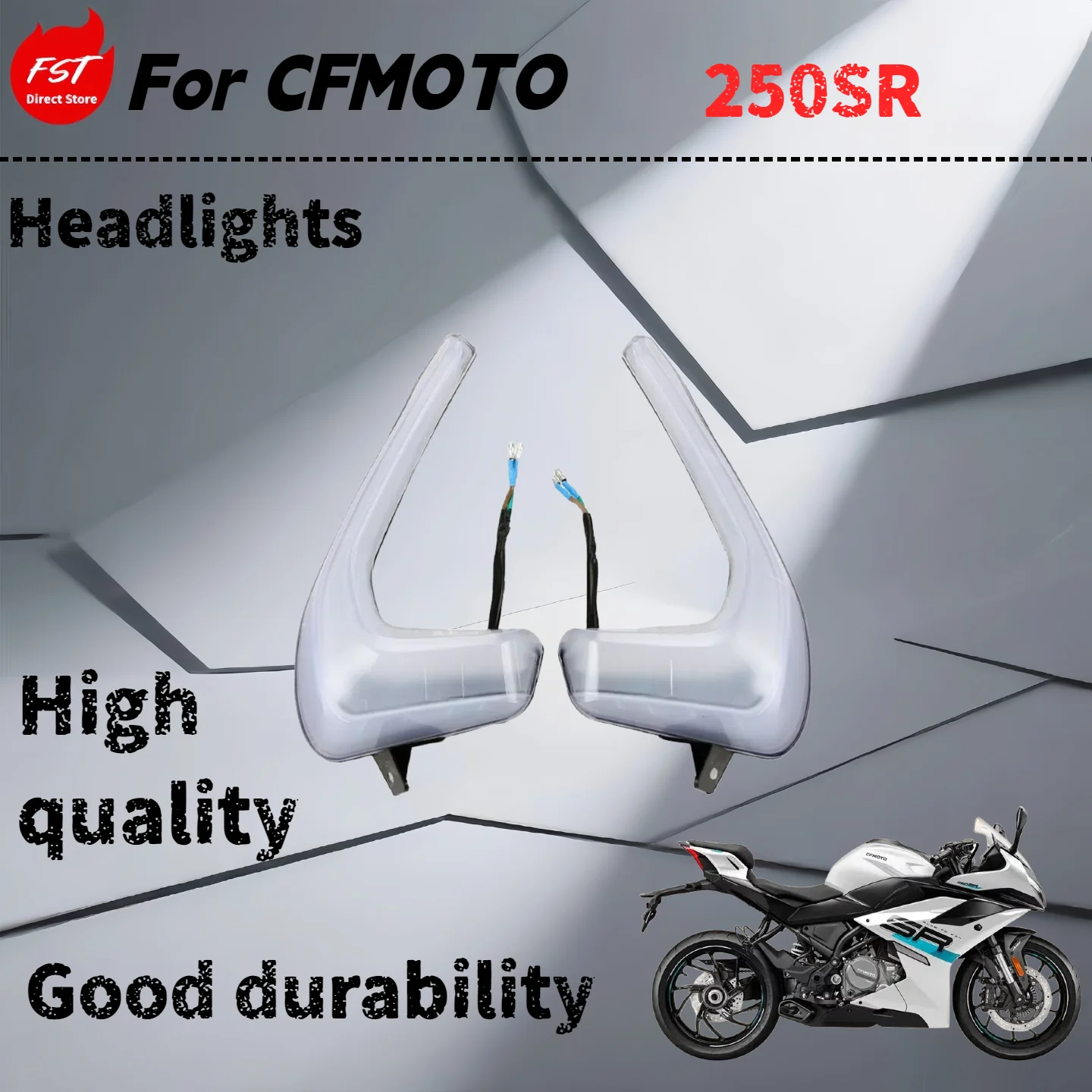

For CFMOTO 250SR original motorcycle left and right front position lights headlight side decorative lights headlight accessories