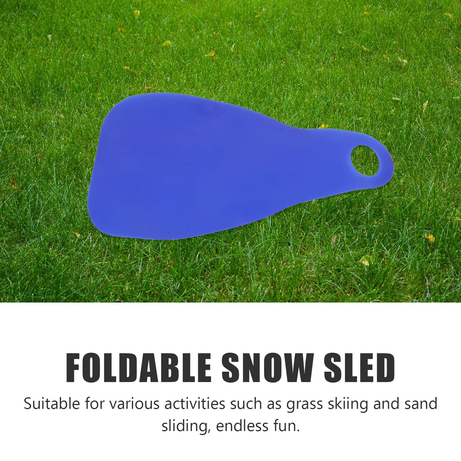 Slitta da neve pieghevole semplificata Tavola scorrevole da esterno leggera in plastica per lo sci invernale sulla neve in discesa con erba di sabbia