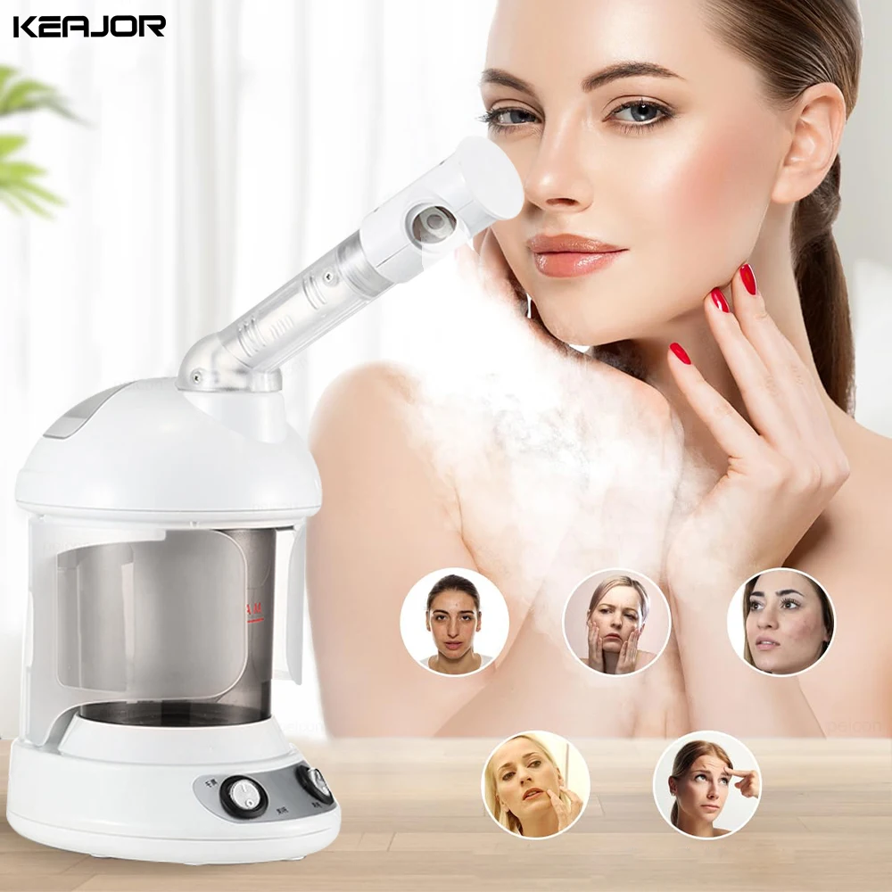 Face Steamer Hot Mist Cleaning Pore Vaporizer Facial Humidifier Nano Moisturizing Sprayer Skin Care Humidifier Hydrating Machine