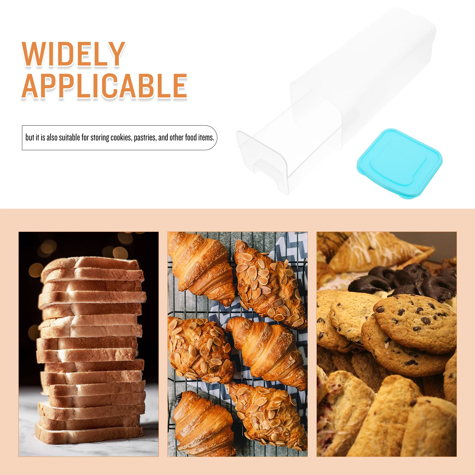 

Box Dispenser Loaf Organizer Reusable Biscuits Snacks Keeper Pp Material Compact Kitchen Countertop Easy Access Dispenser For