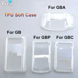 YuXi Transparent TPU Protective Case For GB GBA GBC GBP Console Shell Protection Clear Case Cover For Gameboy Advance Color