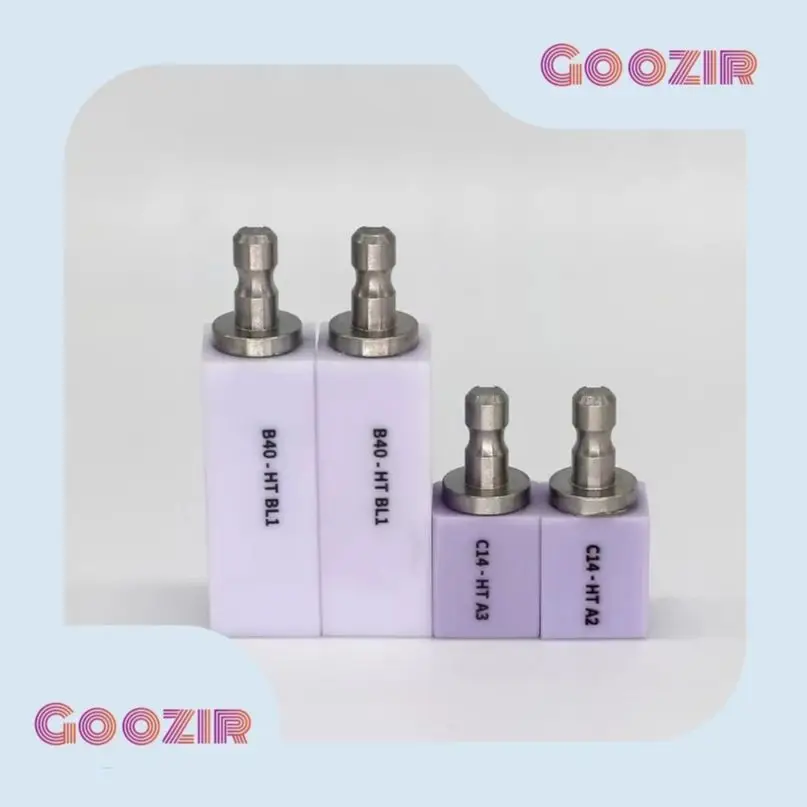 Goozir B40 HT/LT 5pcs/Box Iithium Disillicate Glass Dental chairside materials Ceramic Block Cad Cam for Laboratory Dentist