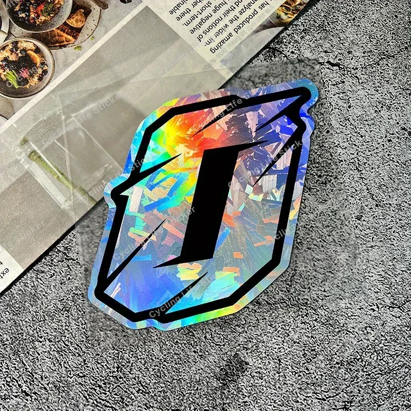 1pc número holográfico auto moto adesivo, decalque de design de dígitos esportivos para carro motocicleta, acessório de personalização exterior