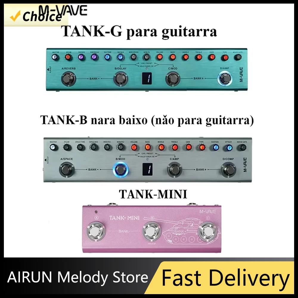 pedale-multi-fx-per-basso-m-vave-tank-b-g-mini--36-preimpostazioni-con-9-preamplificatori-e-8-slot-ir--3-catene-fx-mod-dly-rvb--tipo-c-ricaricabile