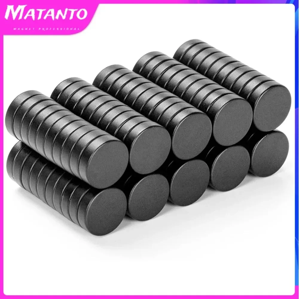 100PCS Strong Magnet 10x5mm Round Black Fridge Ferrite Magnets Permanent Speaker Hardware Магнит Неодимовый