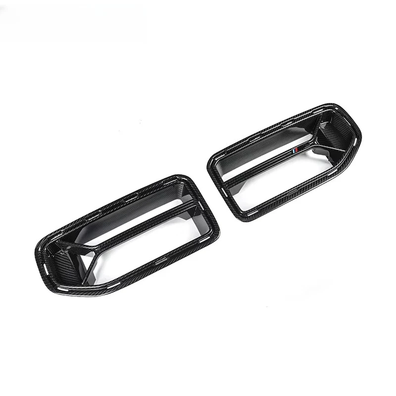 

Dry Carbon Fiber Racing Grills Front for BMW M2 G87 2023+ CSL Style Bumper Air Vent Cover Trim Foglamp Mesh Grill Frame Body Ki