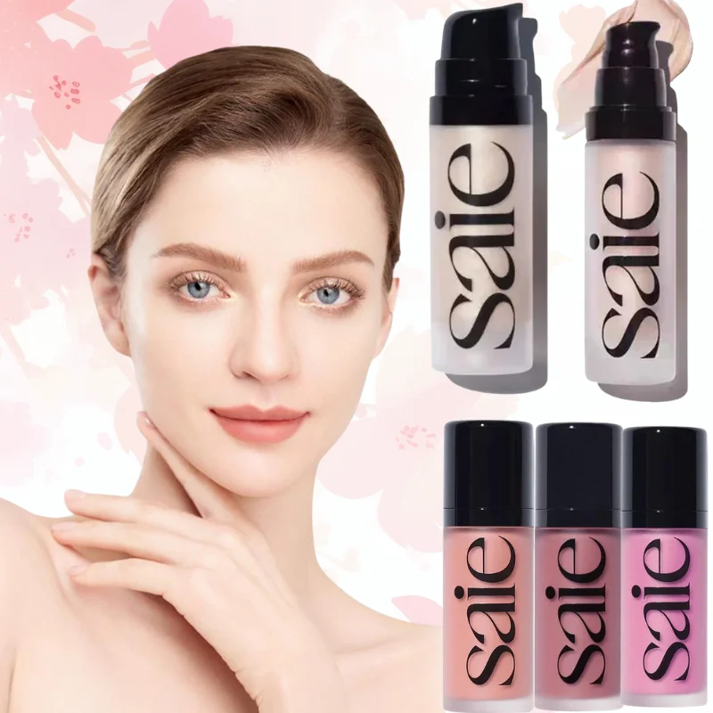 2025 Saie Fard in polvere liquido lucido Evidenziatore illuminante per il viso all-over Gel liquido idratante per trucco a lunga durata