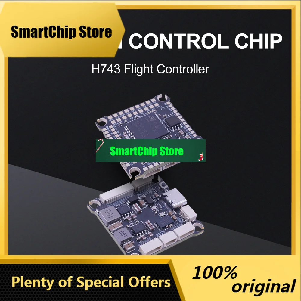 SmCpHPXGRC H743 Flight Controller ICM42688P With 60A/70A/80A 4in1 Brushless ESC Stack 30.5x30.5mm For For Freestyle Racing Drone