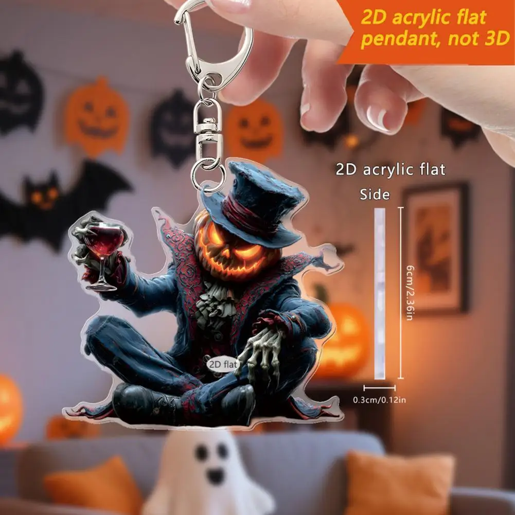 Car Pendant Decoration Vivid Car Mirror Ornament Spooky Pumpkin Man Car Mirror Hanging Decoration for Auto for Christmas