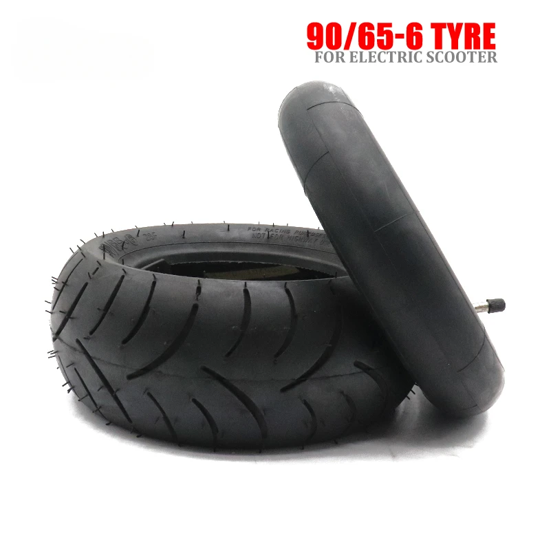 11 Inch 90/65-6 Scooter Tubeless Tire 90/65-6 Rubber Tyre Tube for Electric  Balanced Trolley Hoverboard Skateboard Accessories