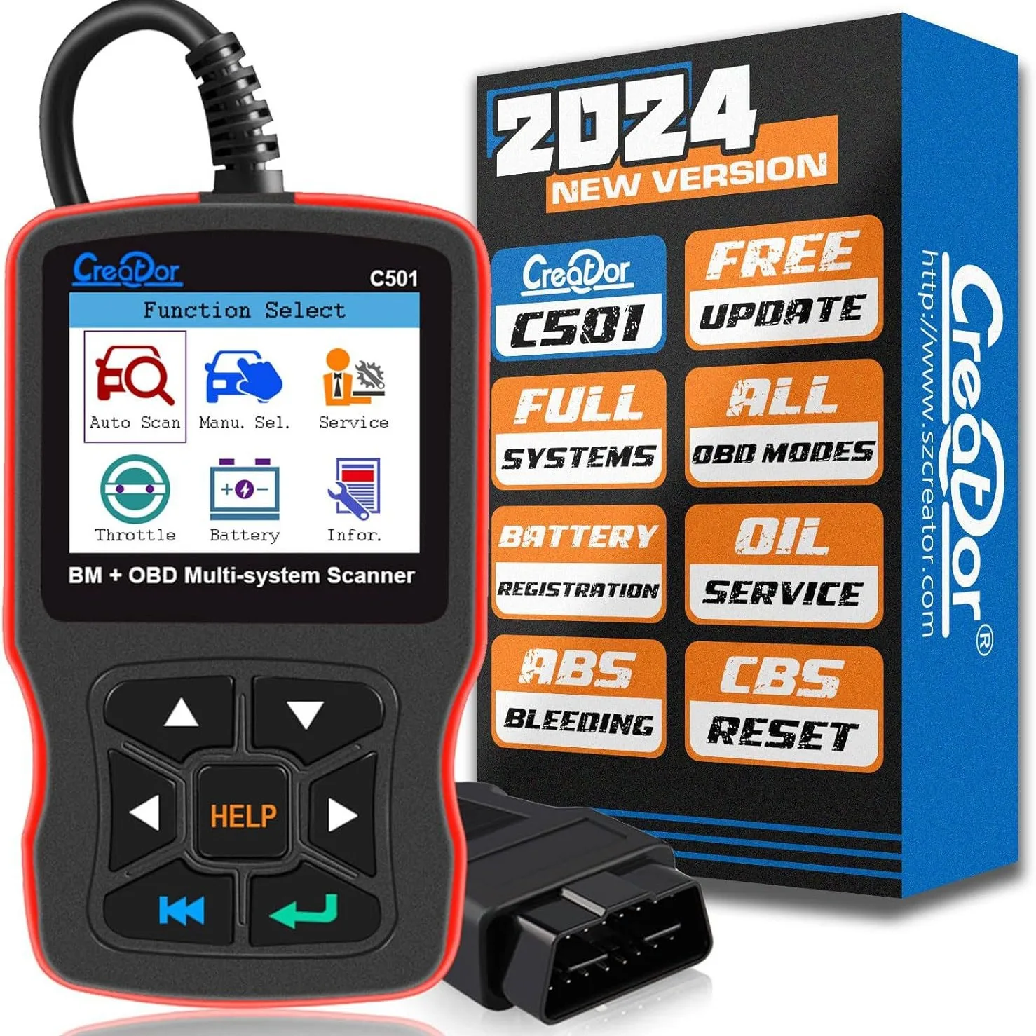 

Модернизированный профессиональный автомобильный диагностический сканер C501 OBD2, анализатор двигателя из АБС-пластика, новейшее диагностическое программное обеспечение для транспортных средств