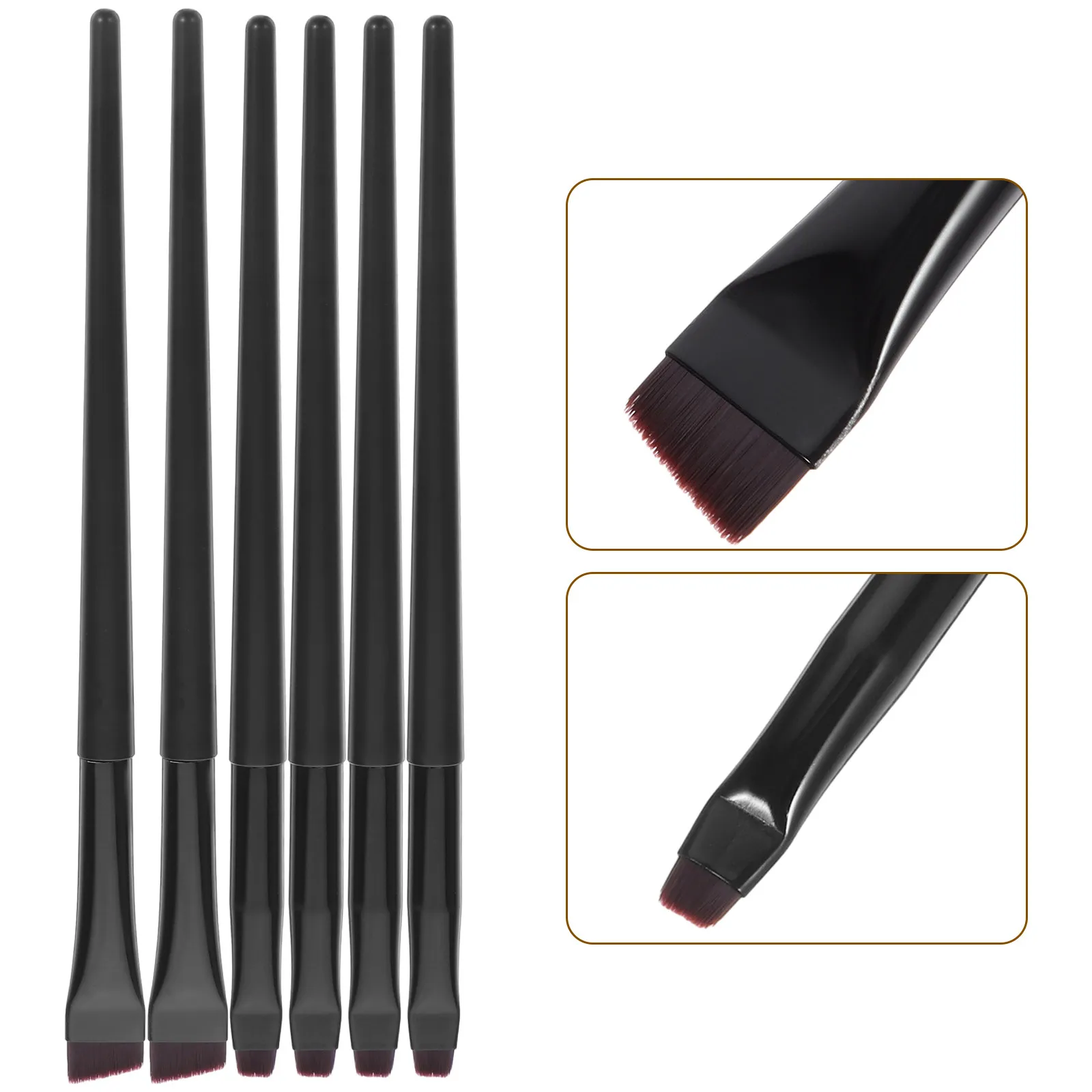 16Pcs Eyeliner Brush Soft Bristles Precision Eye Makeup Brush for Women Small Lightweight Eyeliner Makeup Tool