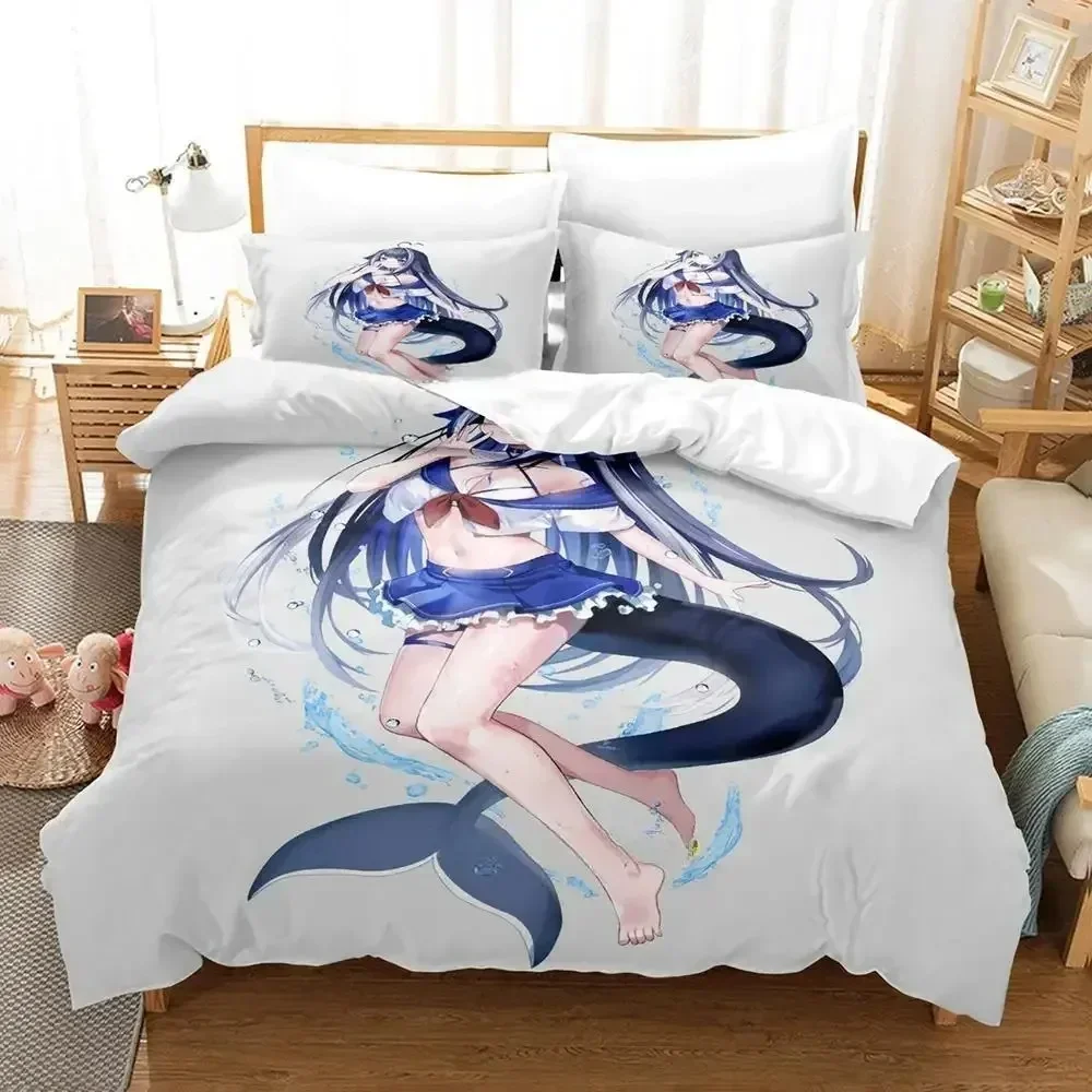 

3D Print Anime Kawaii Girl Shylily Comfortable Duvet Quilt Cover Pillowcase Bedding Set Children Bedroom Decoration Home Textile