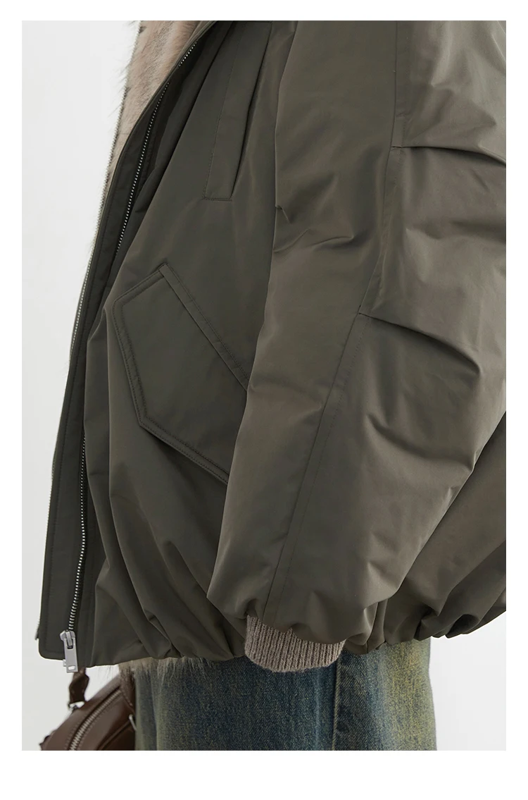 CHIC VEN New Women Down Coat Solid Hooded Loose Casual Faux Fur Collar 90 White Duck Down Ladies Down Jacket Autumn Winter 2026