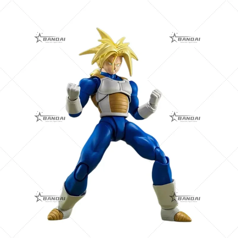 Bandai Original Dragon Ball Super S.H.Figuarts SUPER SAIYAN TRUNKS Bandai อะนิเมะรุ่นของเล่น Action Figure Collection ของขวัญ