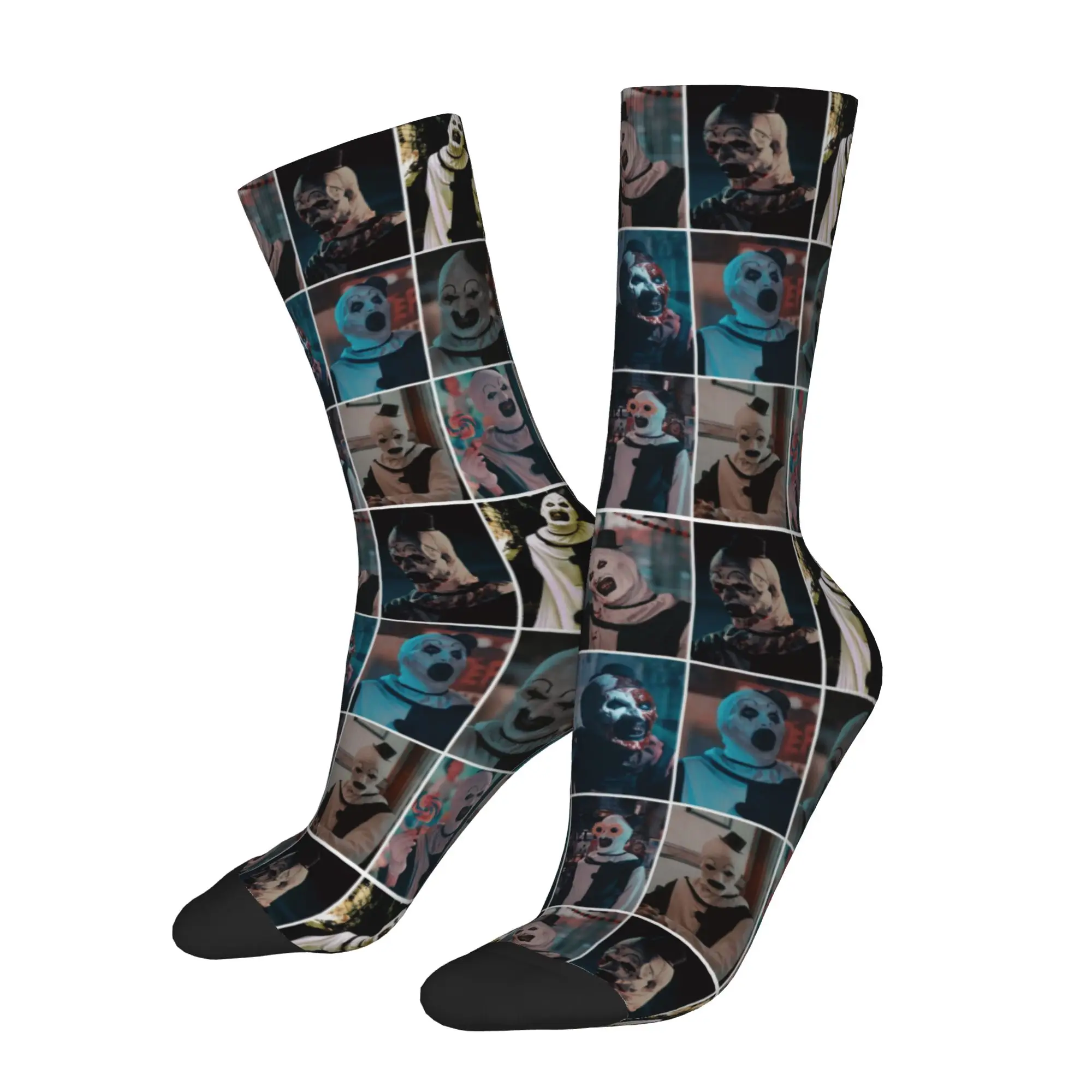 Autumn Winter Hip-hop Unisex Terrifier Socks Horror Movie Breathable Skateboard Socks