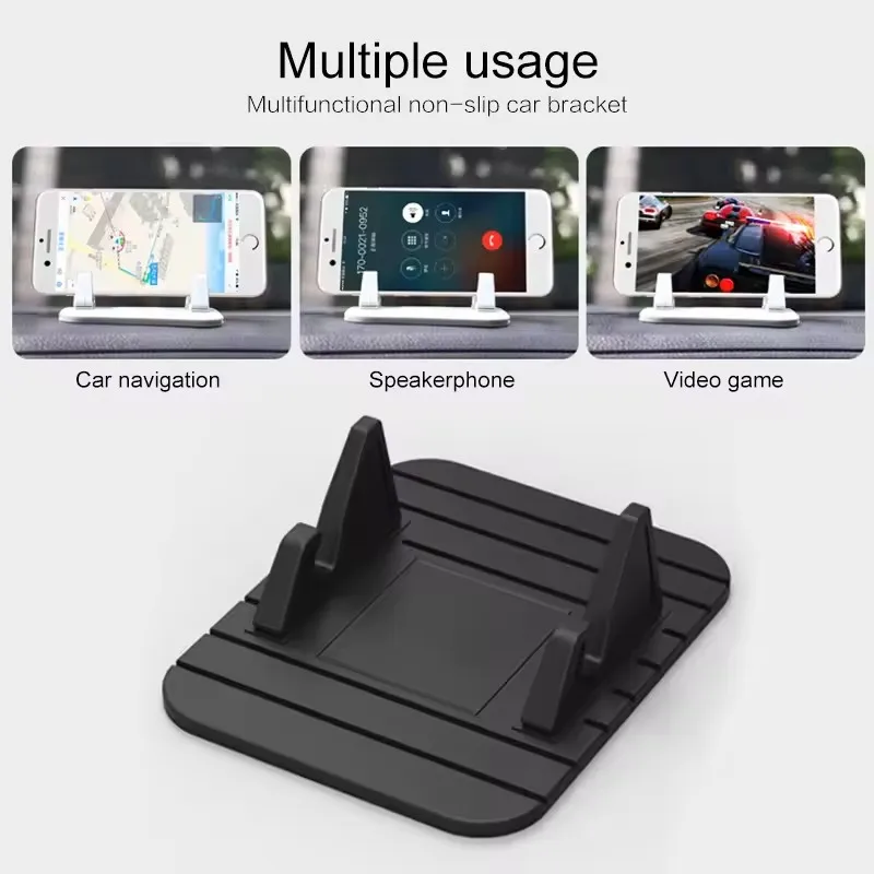 

Silicone Anti Slip Mat Car Dashboard Holder Universal Desk Phone Stand Mount for iPhone Samsung Xiaomi in Car GPS Holder