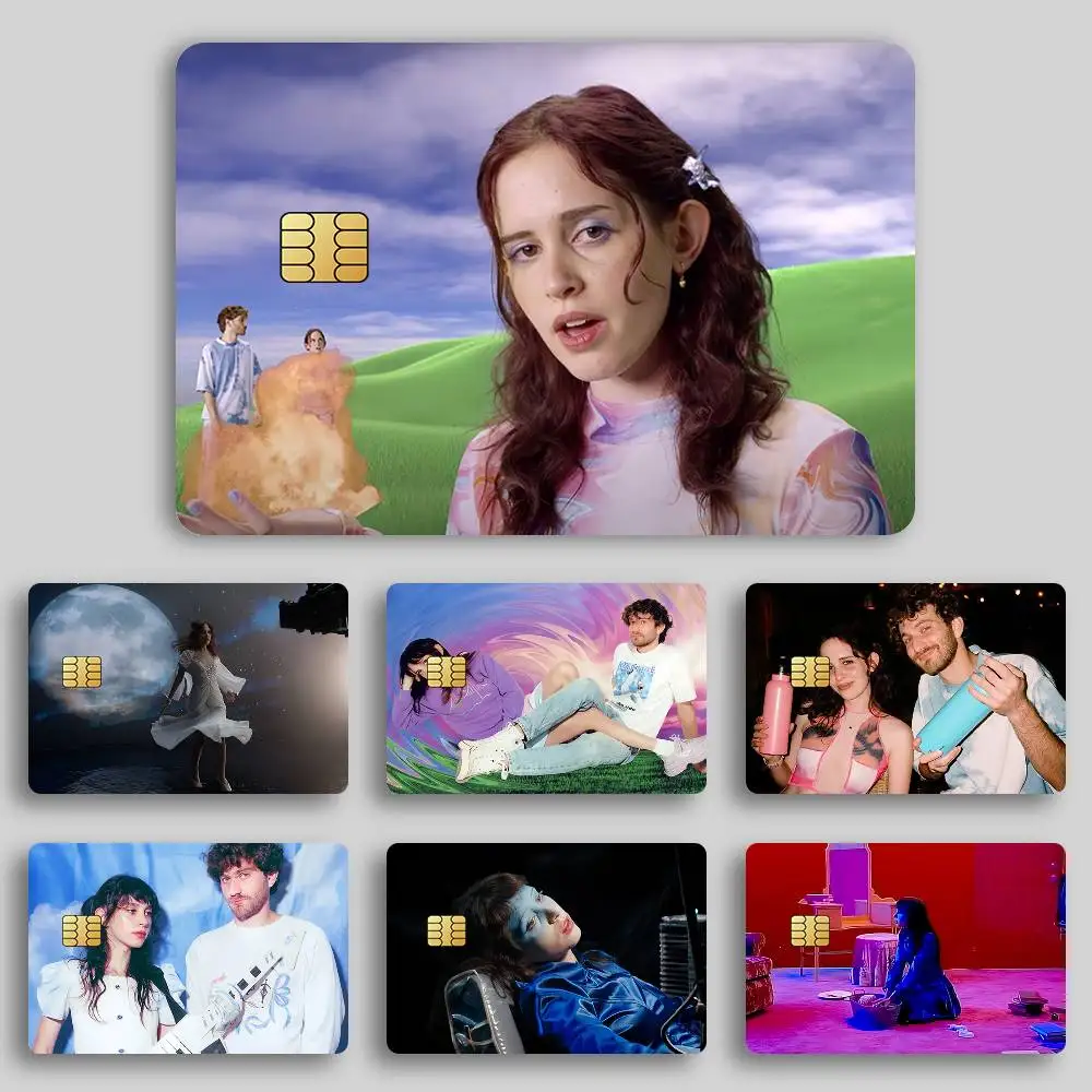 M-Magdalena B-Bay Imaginal القرص المشارك الائتمان الجلد غطاء بطاقة ملصقات 4 قطعة فيلم حافلة تمرير الجبهة الديكور البنك الخصم مقاوم للماء