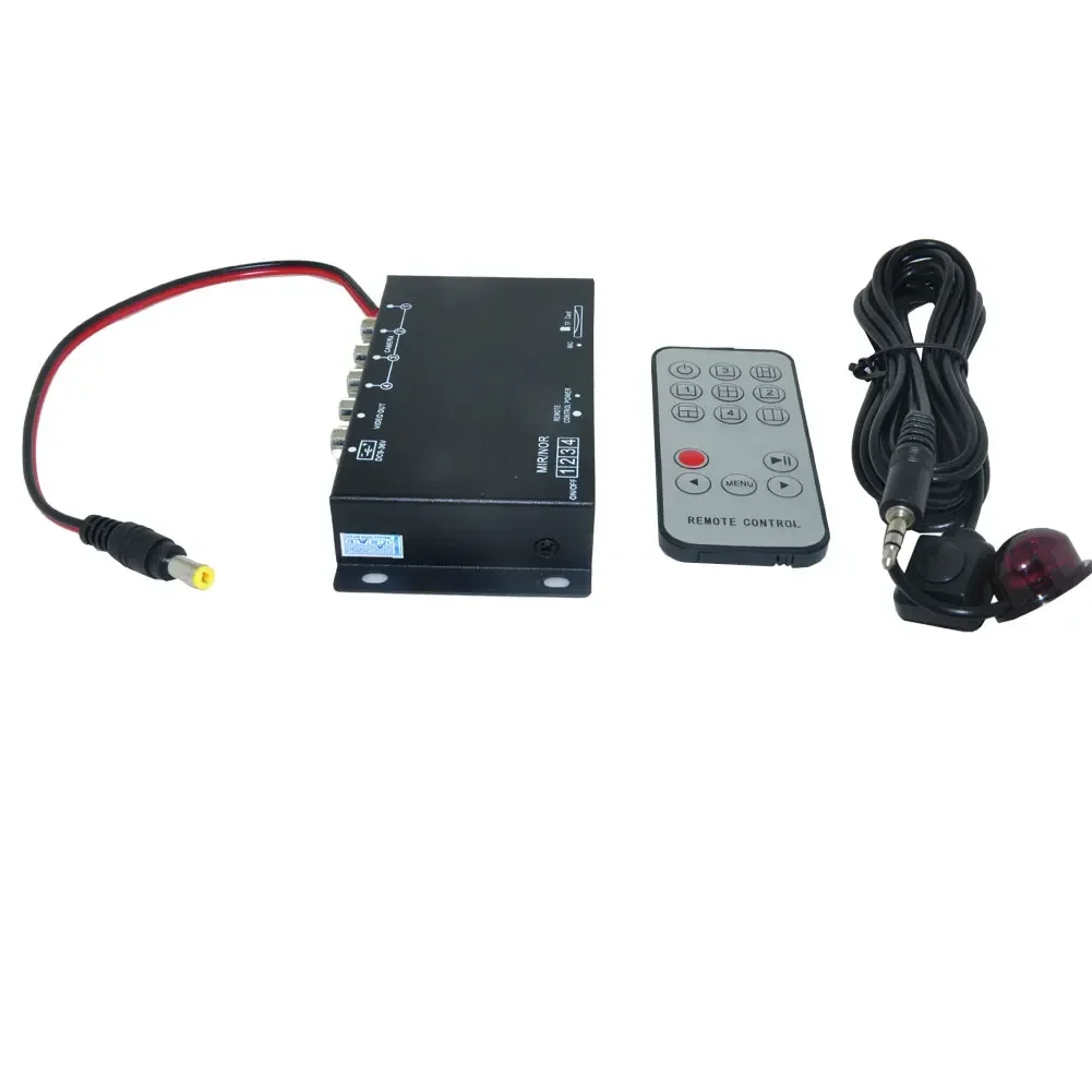 Registratore DVR per auto 9-36V/assistenza al parcheggio interruttore Video combinatore Box 360 gradi telecamera sinistra/destra/anteriore/posteriore