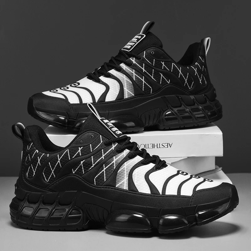 أحذية الأب، أحذية رياضية صيفية جديدة للرجال قابلة للتنفس، أحذية جري كاجوال وعصرية ومتعددة الاستخدامات بنعل ناعم
