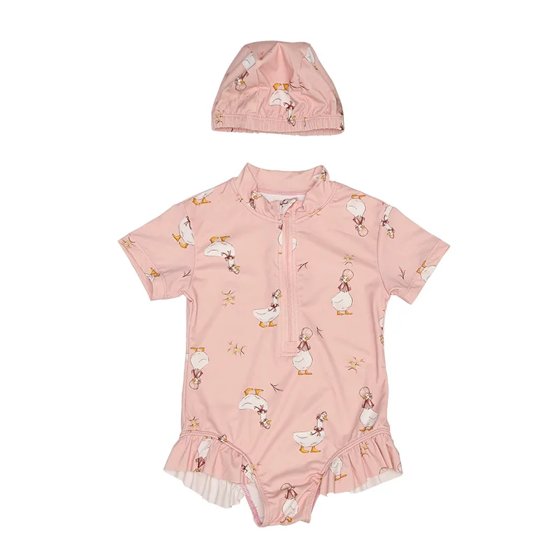 

Baby SwimWear Kids One Piece Swimsuit Baby Girls Pool Swimwear Child Beach Vocation Swimming Suit Toddler Girls Ages 2-9 Years