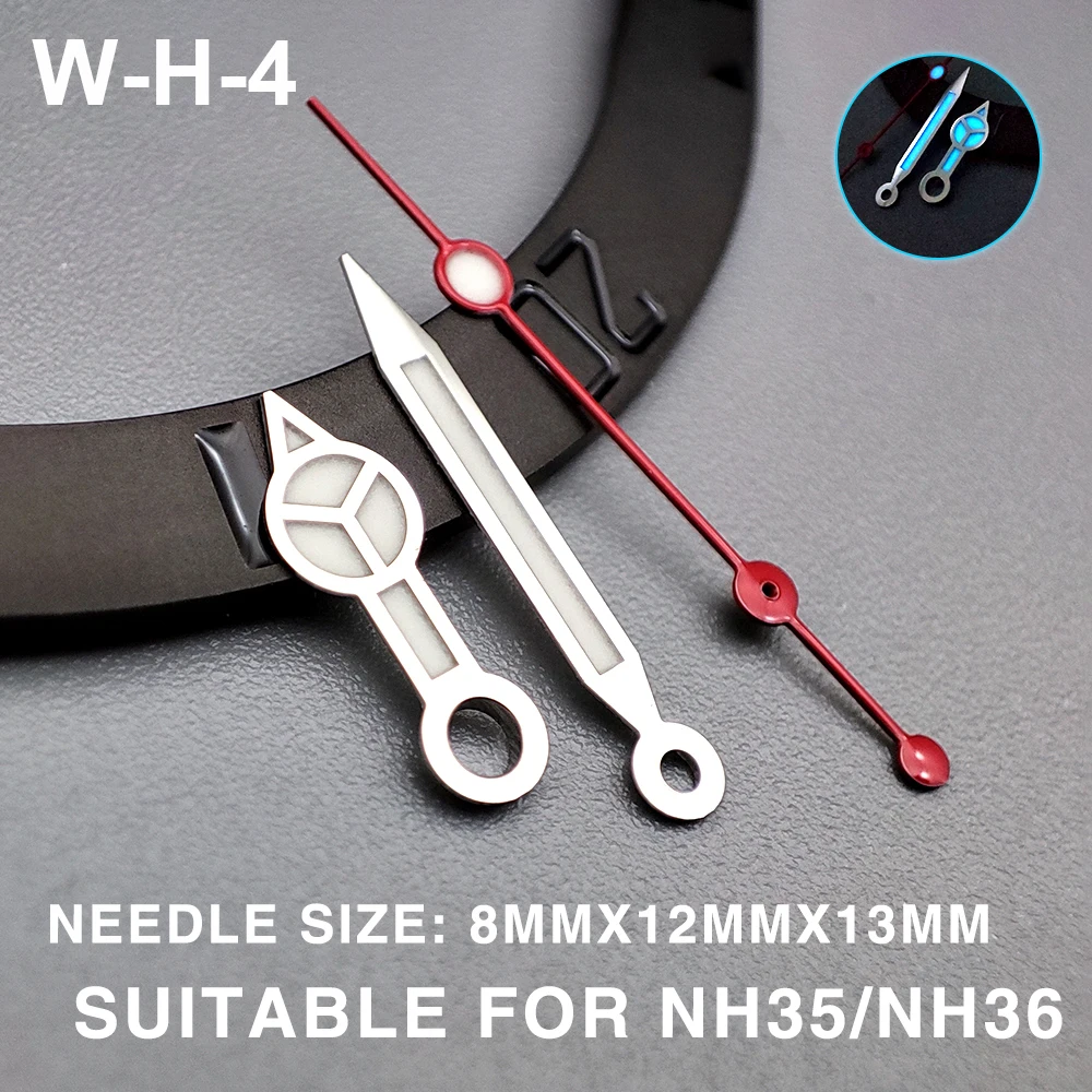 SUB/GMT/SKX Watch Hands Watch Needles Suitable For NH35/NH36 Movement Watches Green/Blue Luminous Modification Accessories