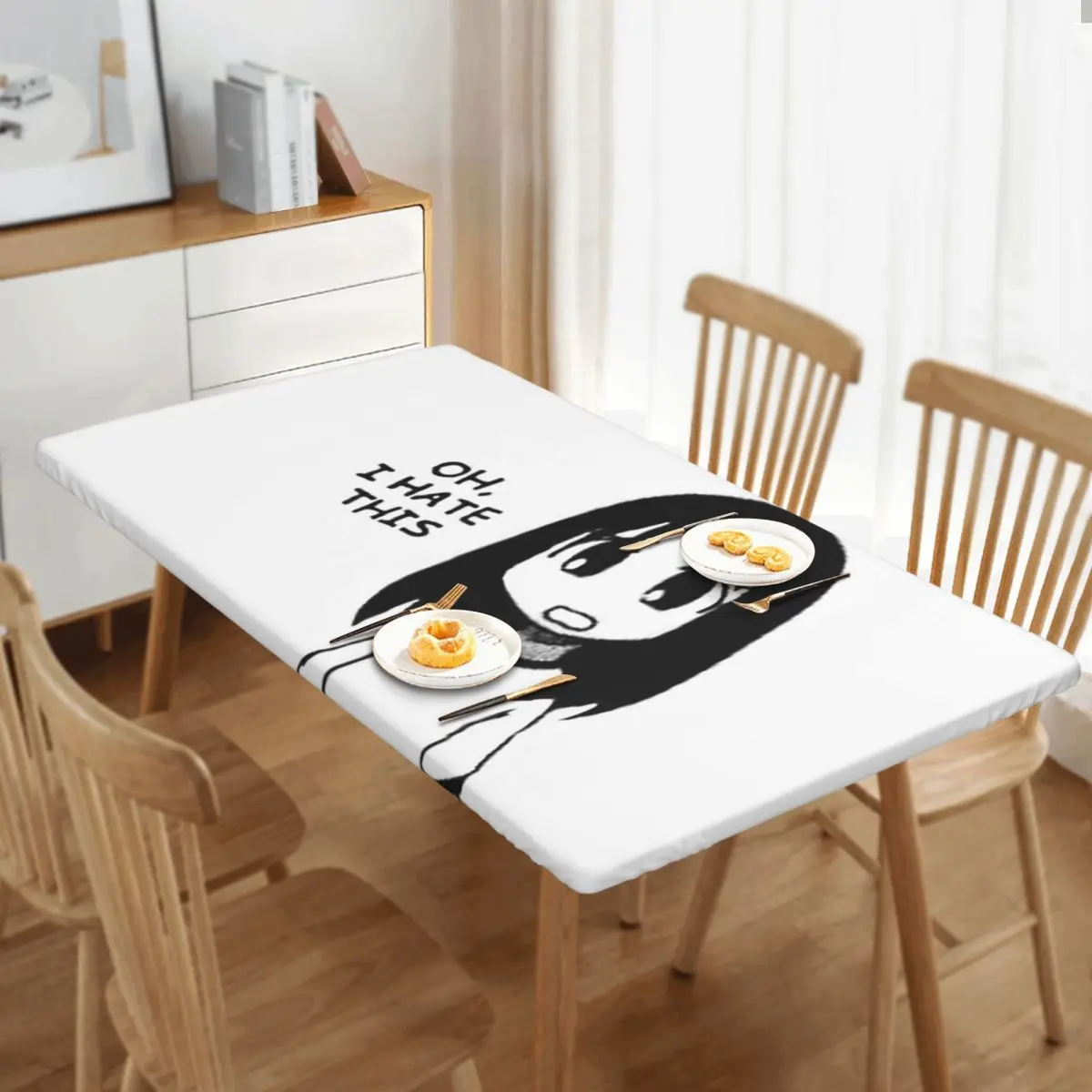 OUTDATED Check Profile Azumanga Daioh Osaka Ayumu Kasuga Customized Rectangular Tablecloth Oilproof Table Cover for Table Cloth