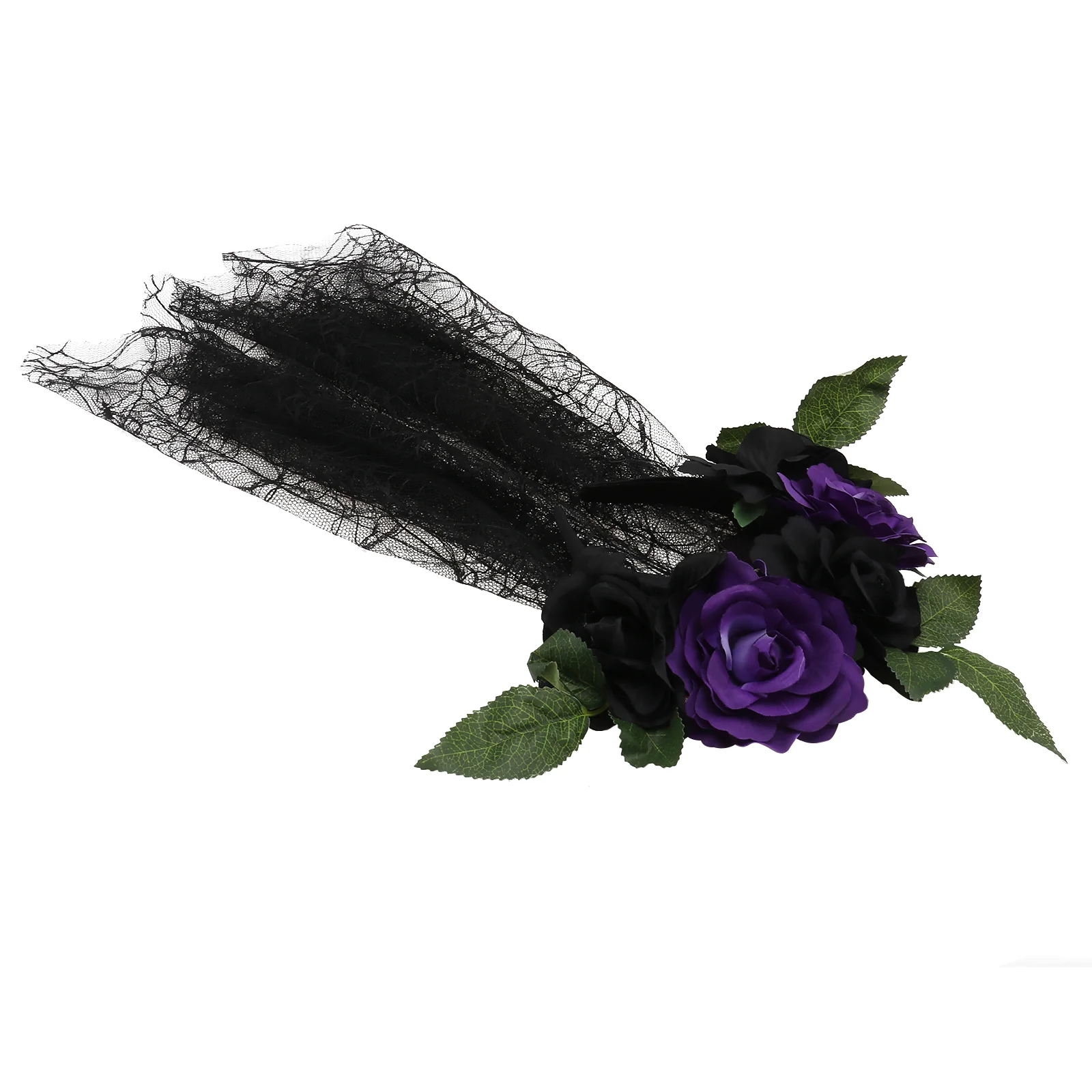 

Headband for Wigs Rose Flower Hair Ties Female Party Hairband Wreath Decorative Miss