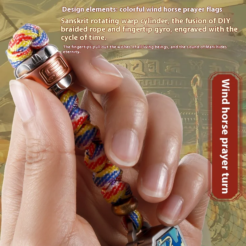 Modny dzwonek metalowy EDC Court, widelec magnetyczny, zabawki antystresowe, dziewięciokolorowy jeleń, spinner antystresowy, element do trzymania w ręku.