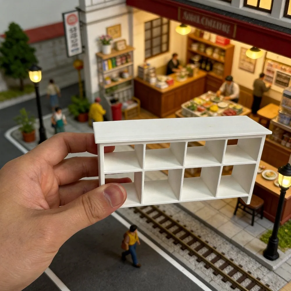 1pc Miniature Storage Cabinet Ornaments,Model Storage Cabinets,Building Scene Assembly Models,Miniature Scene Decoration Props