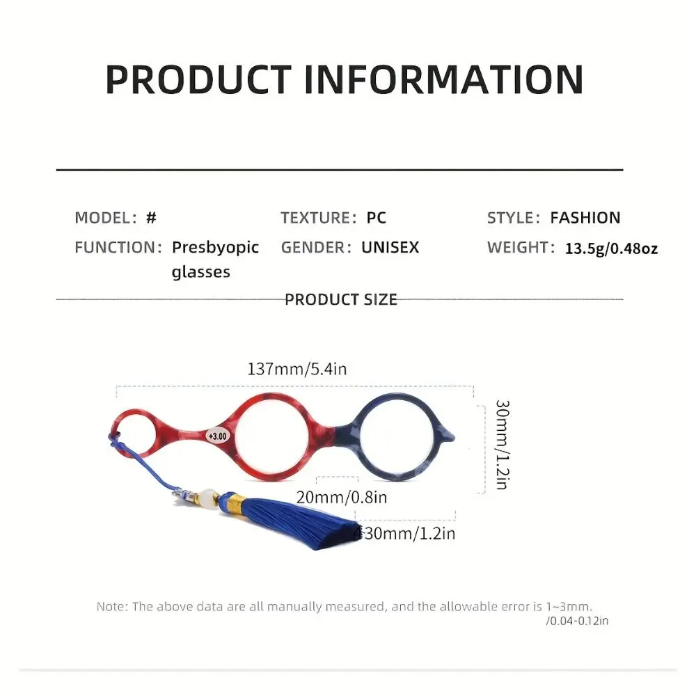 Портативные очки для чтения с защитой от потери, портативные очки + 1,0 + 2,0, увеличительные очки, складные ожерелья с китайским узлом, читатели для женщин и мужчин